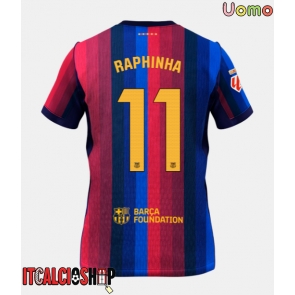 Barcelona Raphinha Belloli #11 Prima Maglia 2026-27 Manica Corta